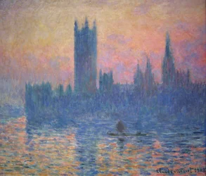 Les Maisons du Parlement, coucher de soleil